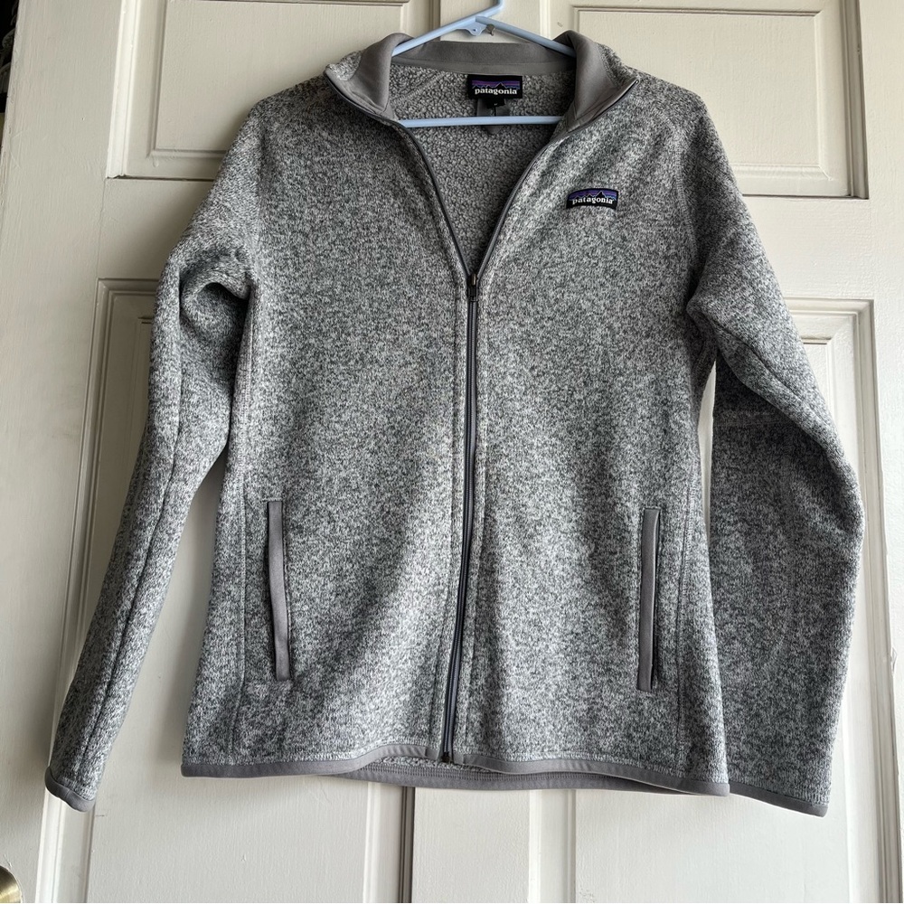 Patagonia Heathered Gray Fleece Jacket